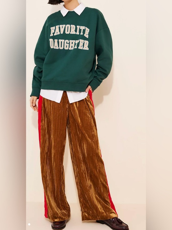 FARM Rio Pants - FARM Rio Side Stripe Corduroy Pants Wide Leg Sz M